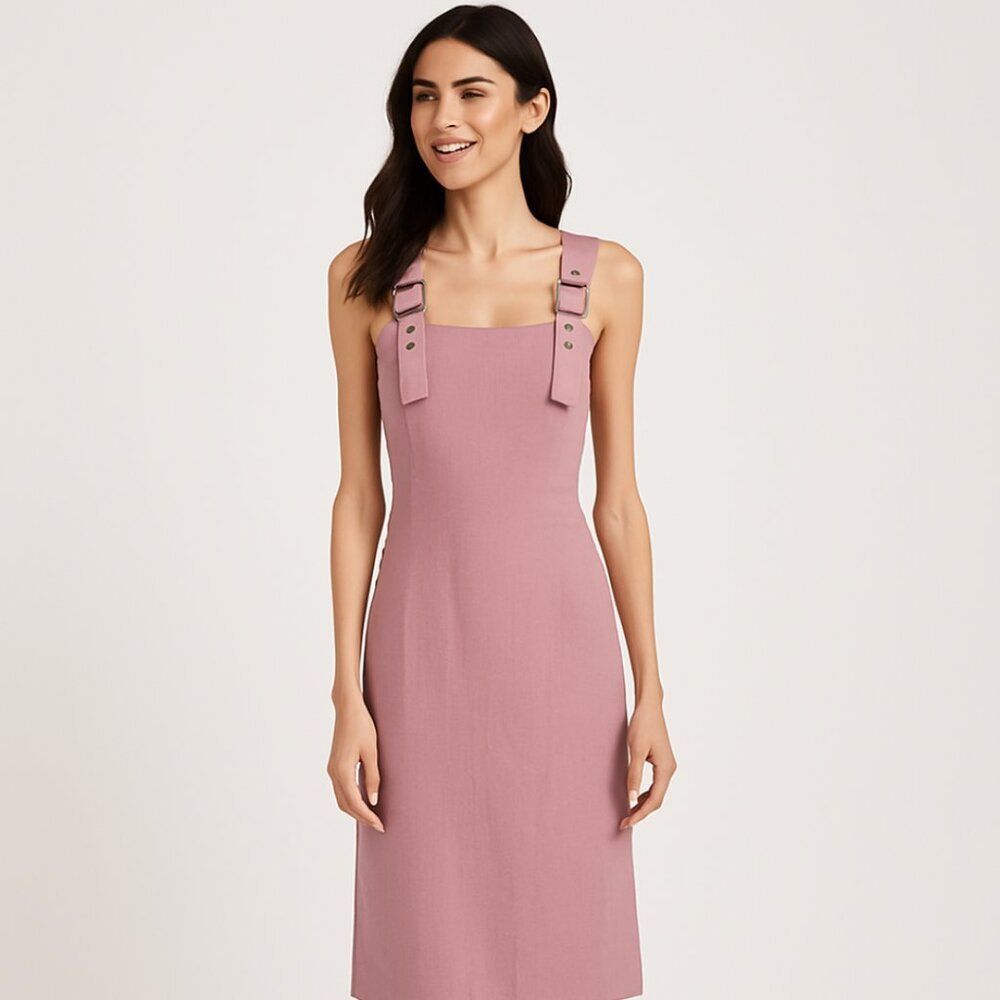 Women’s Choosy Sleeveless Midi Dress – Blush Pink – NWT – Adjustable Straps